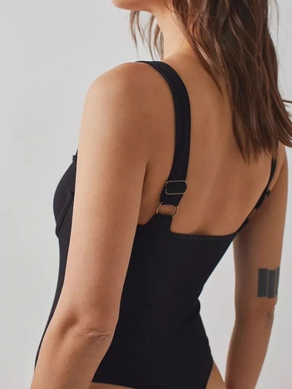 Free People In The City Underwire Bodysuit Black - Picture 3 of 5